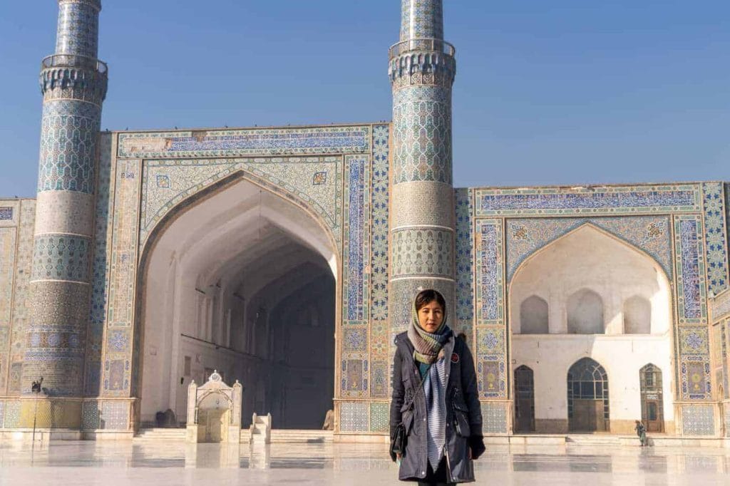 Fatima Haidari, Afghanistan's first female tour guide, in Herat