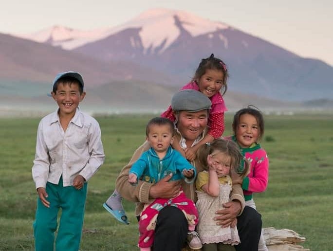 Kazakh family