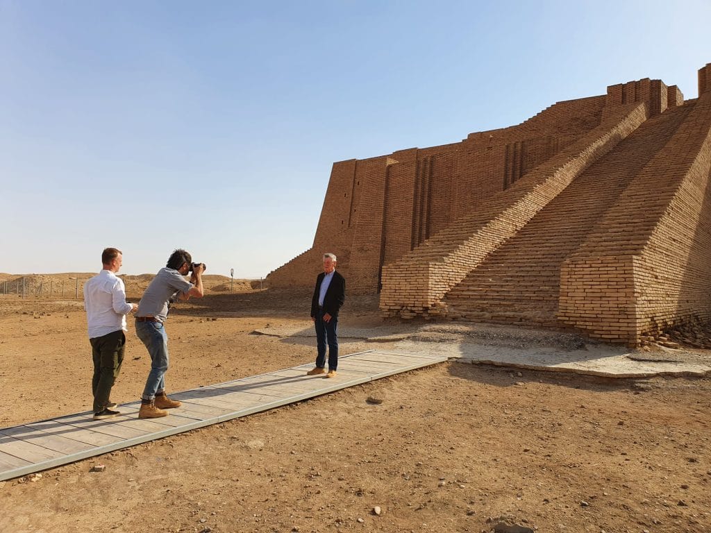 Guiding Michael Palin in Iraq (Ziggurat of Ur)