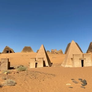Nubian pyramids of Meroë, Sudan