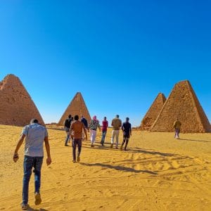 Nubian pyramids of Meroë, Sudan