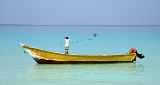 A fisherman in Socotra, Yemen